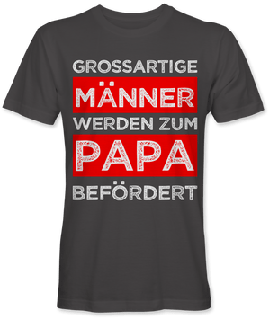 Grossartige Männer werden zum Papa befördert