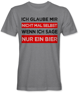 Ich glaube mir nicht mal selbst