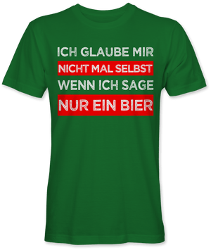 Ich glaube mir nicht mal selbst