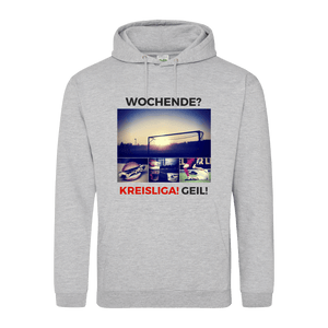 Wochenende? Kreisliga! Geil! Basic Hoodie Hoodie - Kreisligahelden.de