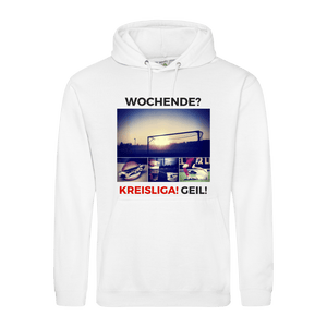 Wochenende? Kreisliga! Geil! Basic Hoodie Hoodie - Kreisligahelden.de