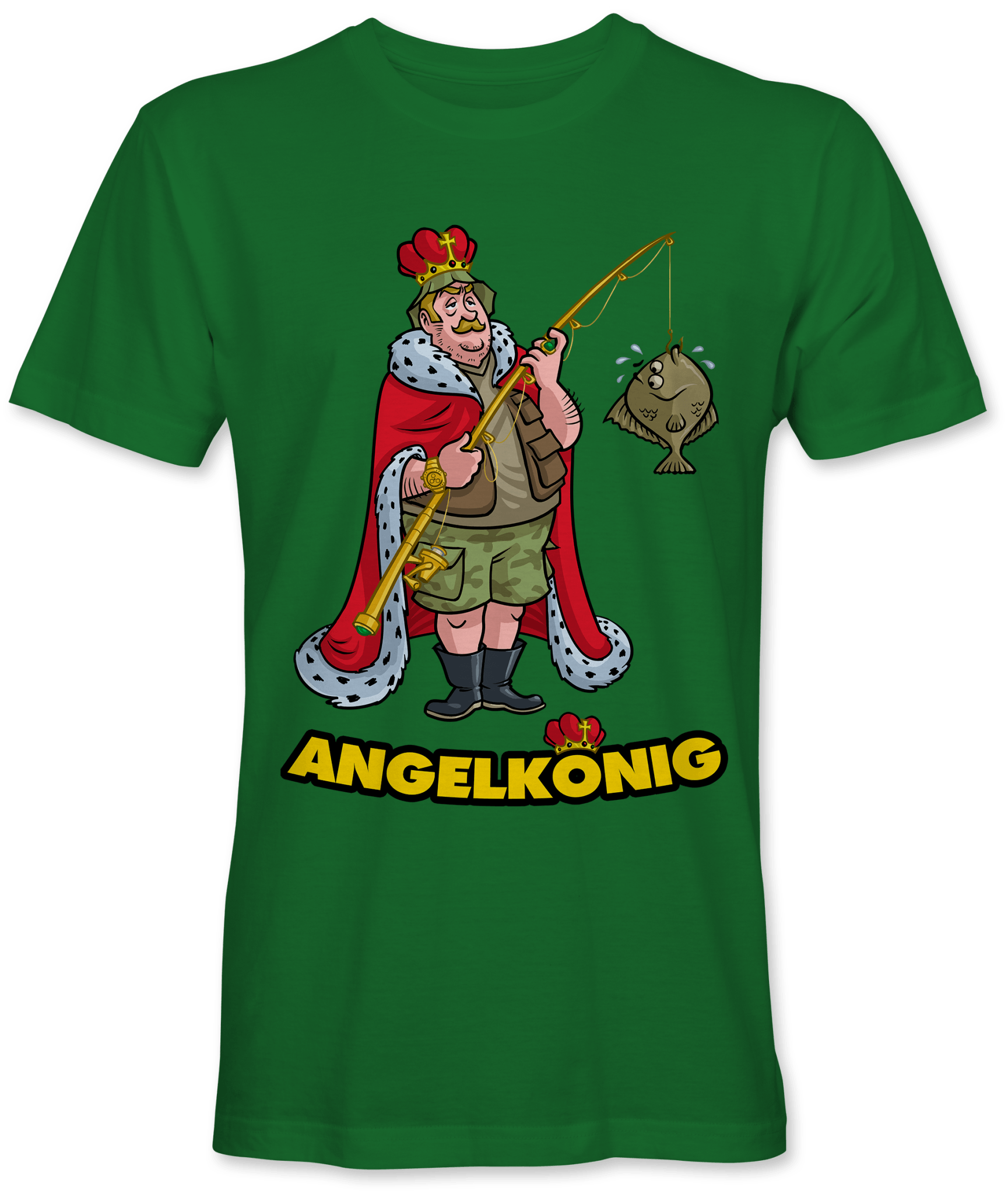 Angelknig - Angler Shirt mit lustigem Motiv Aufdruck - Kreisligahelden Angelknig - Angler Shirt mit lustigem Motiv Aufdruck - Kreisligahelden
