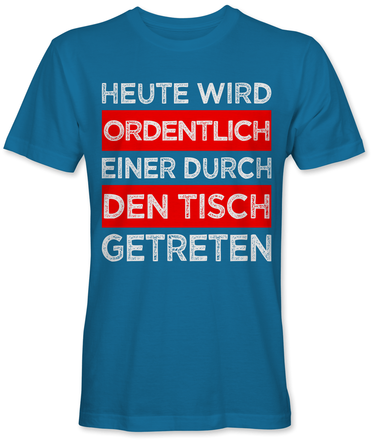 Durch den Tisch getreten