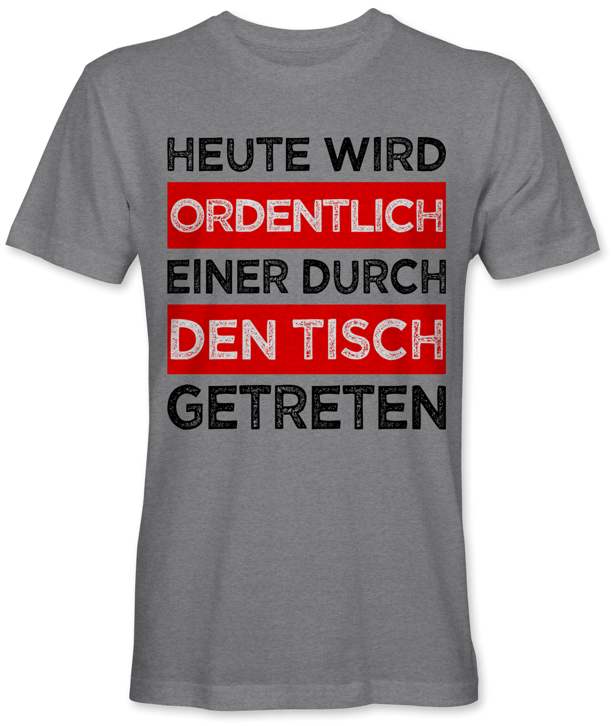 Durch den Tisch getreten