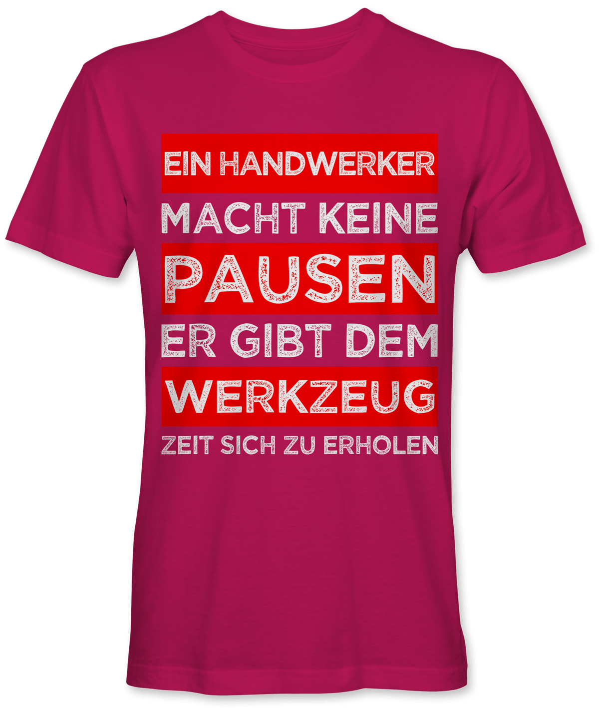 Ein Handwerker macht keine Pausen
