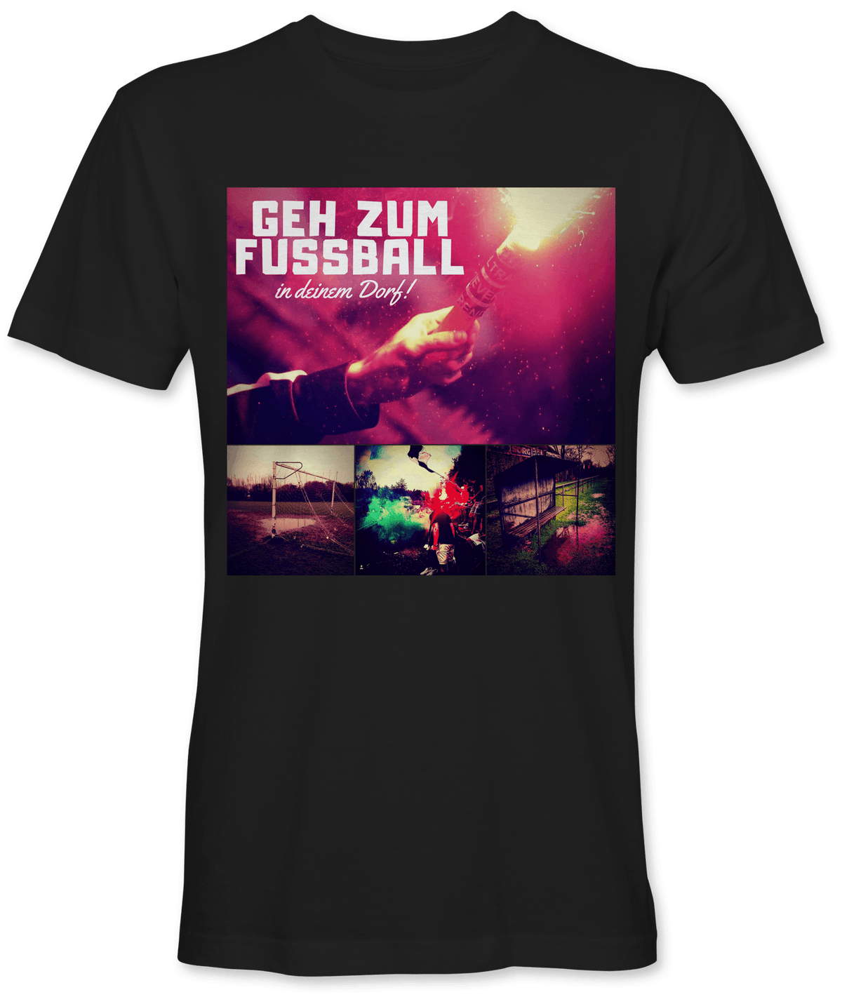 Geh zum Fussball in deinem Dorf