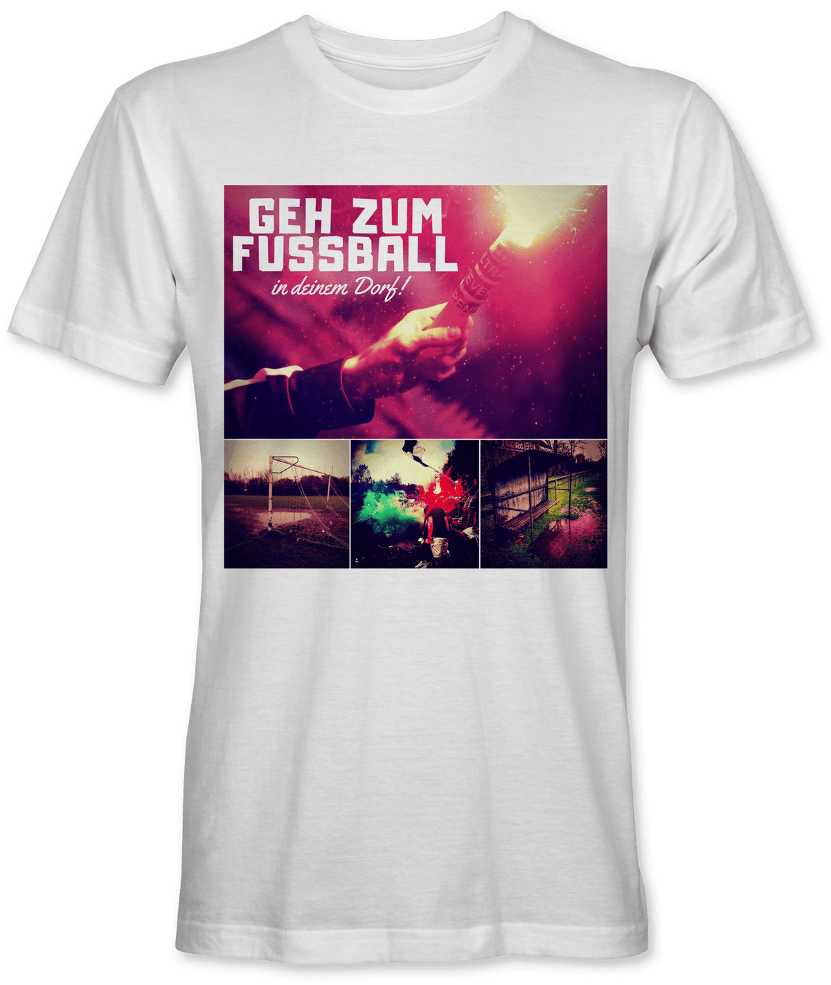 Geh zum Fussball in deinem Dorf