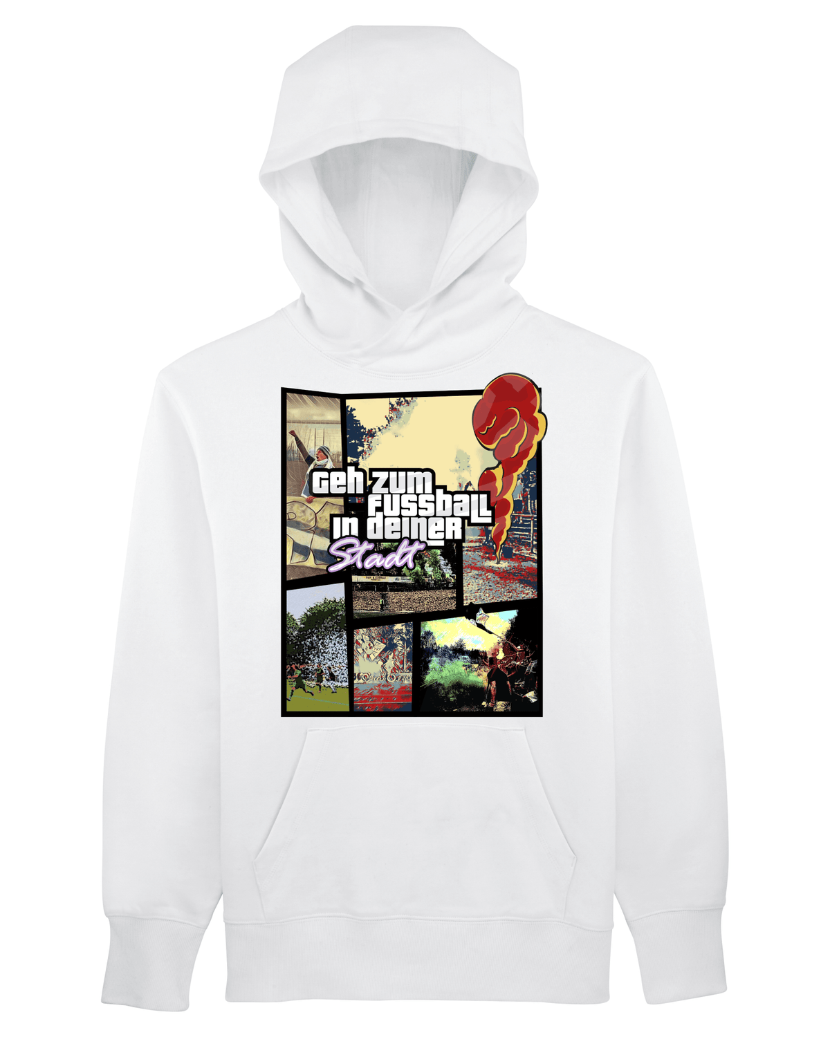 Geh zum Fussball in deiner Stadt Premium Hoodie Hoodie - Kreisligahelden.de