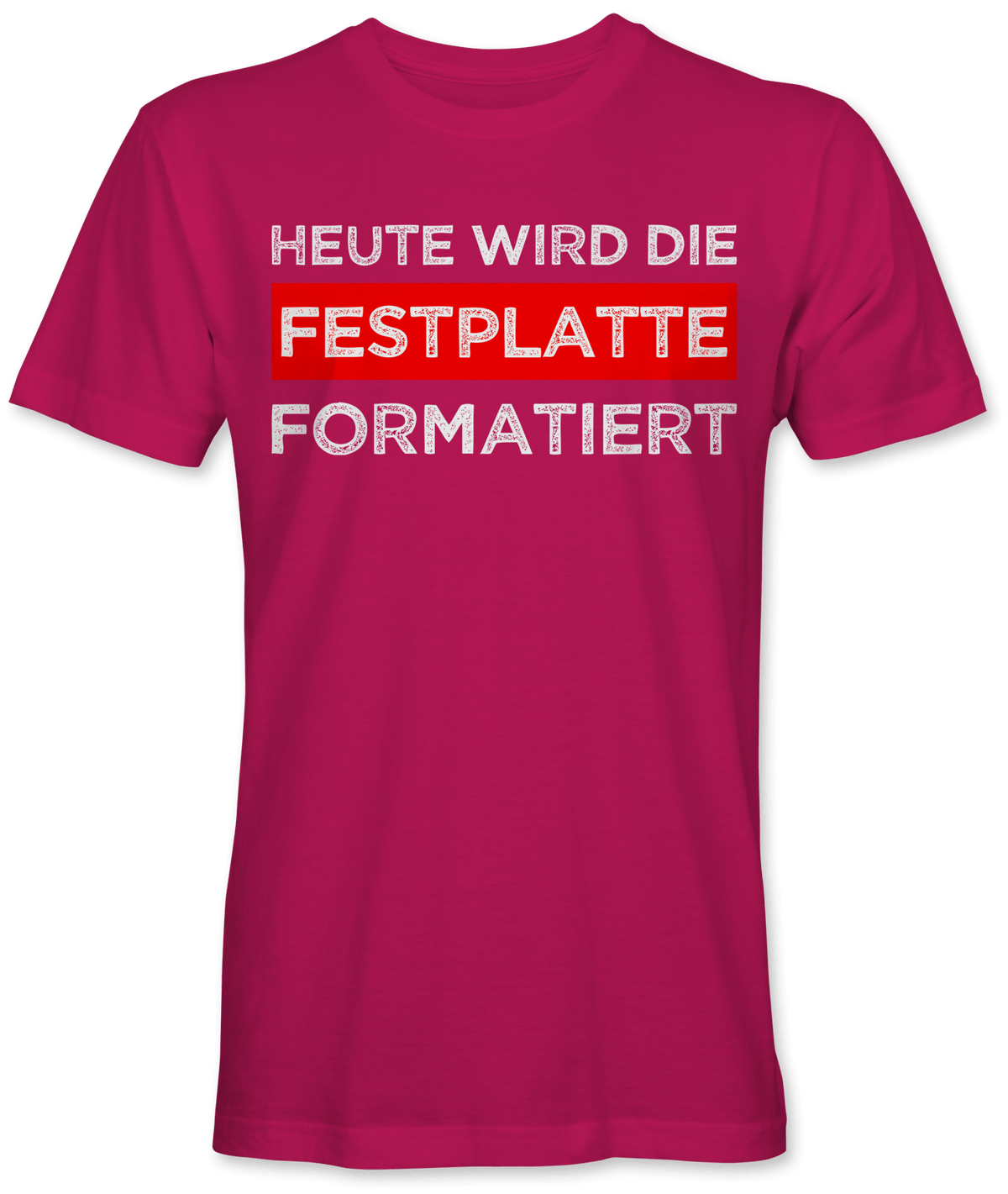 Heute wird die Festplatte formatiert
