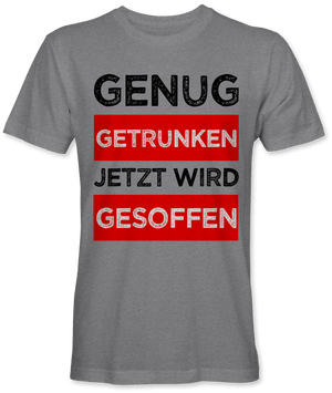 Jetzt wird gesoffen