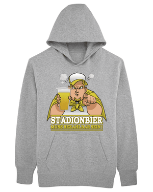 Stadionbier muss bezahlbar sein Premium Hoodie T-Shirt - Kreisligahelden.de