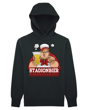 Stadionbier muss bezahlbar sein Premium Hoodie T-Shirt - Kreisligahelden.de