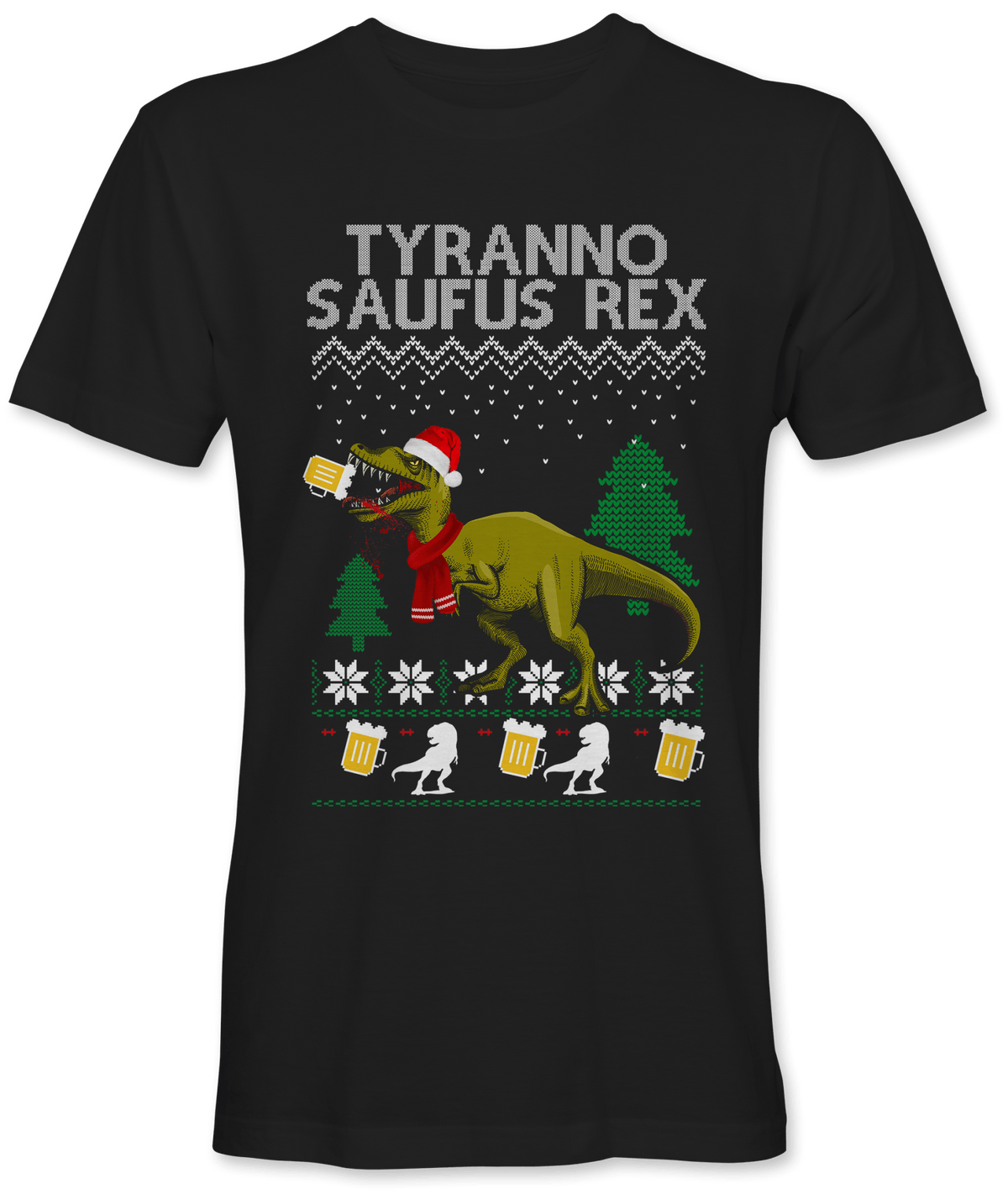 Tyrannosaufus Rex Ugly Christmas Shirt
